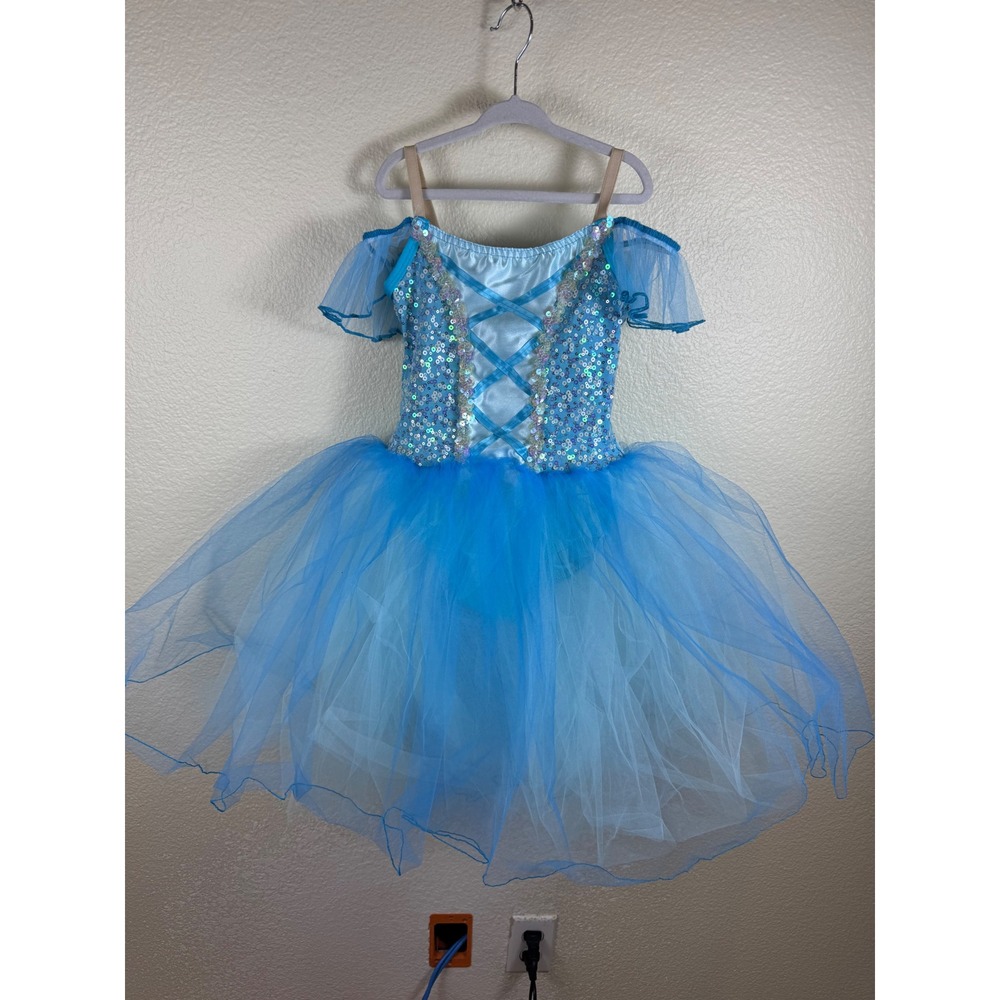 A Wish Come True Ballet Dance Tutu Costume ISC 5 6 Sequin Tulle Fairy Core 20476